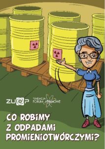 Okładka kolorowanki Co robimy z odpadami promieniotwórczymi?